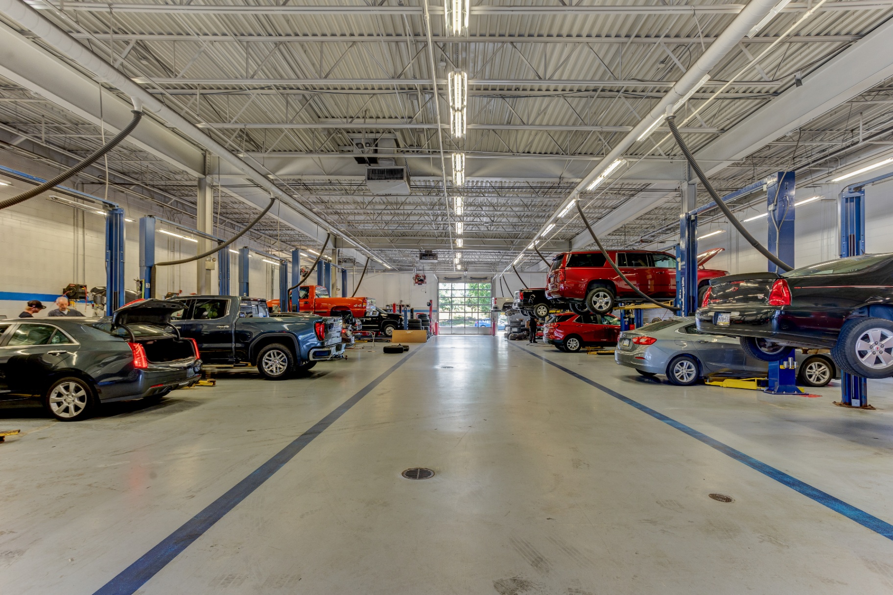 Full shop floor wide view