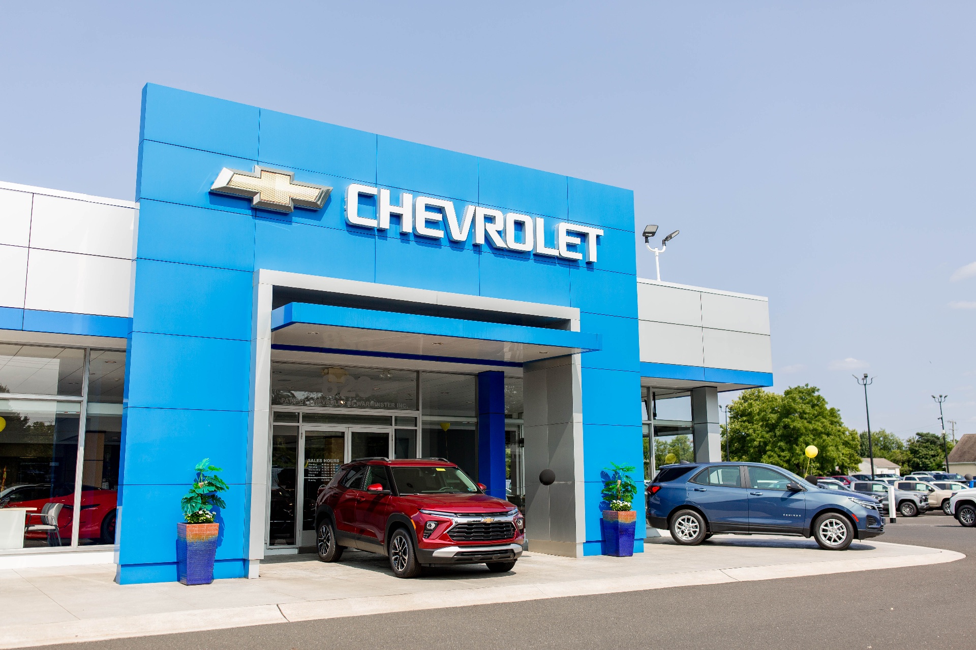 Chevrolet storefront entrance at Warminster