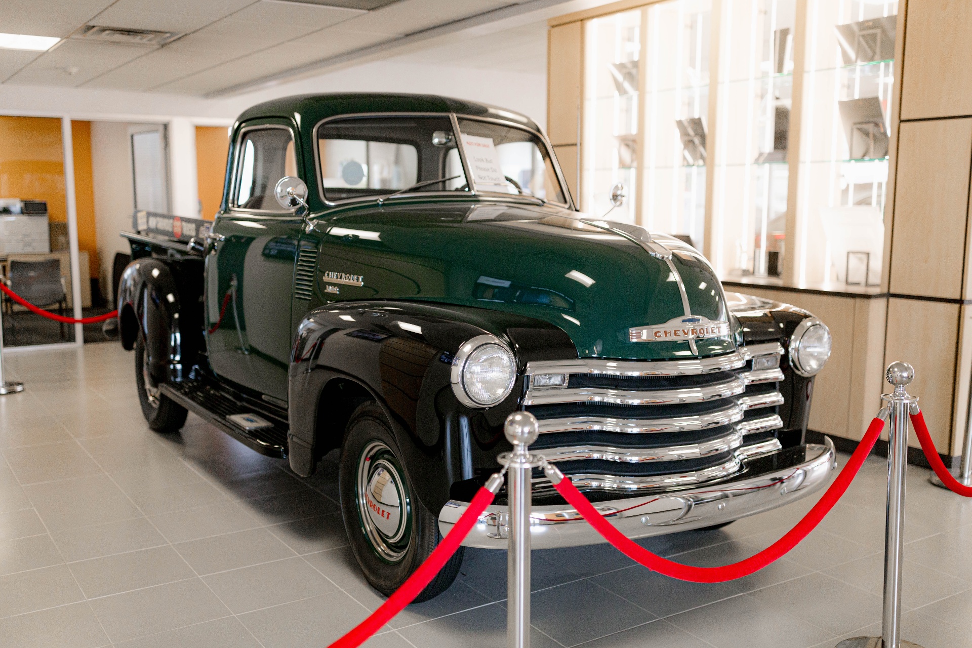 Classic Chevrolet truck on display
